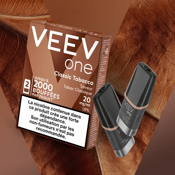 Cartouches préremplies VEEV ONE 2 ml – Pack de 2