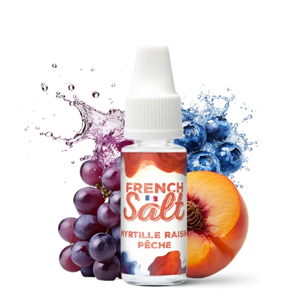Myrtille Raisin Pêche 10ml – French Salt
