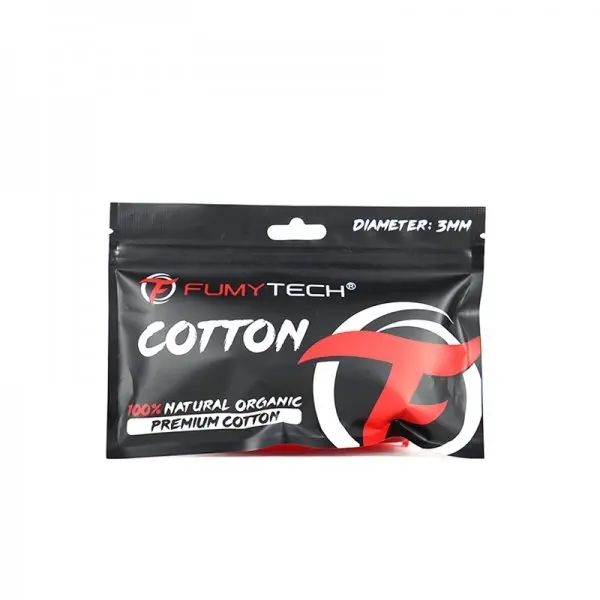 Coton Premium 100% Naturel Organique 3mm – Fumytech