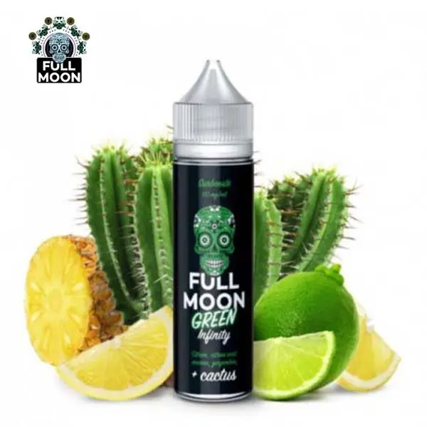 E-liquide Cactus, Citron Vert, Ananas & Gingembre – Green 50ml – Full Moon