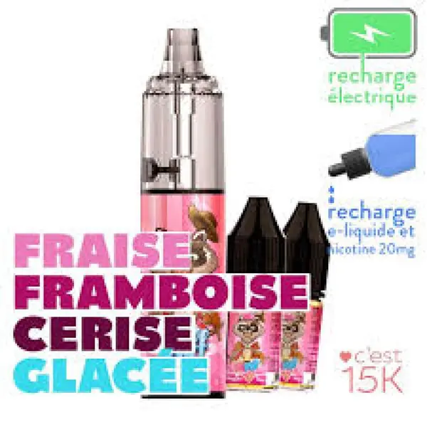 E-LIQUIDE BIG PUFF fraise framboise cerise glacÃ©e 20mg