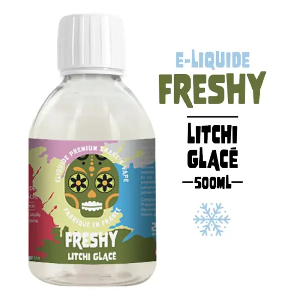 E-liquide 500ml Litchi glacé – Freshy