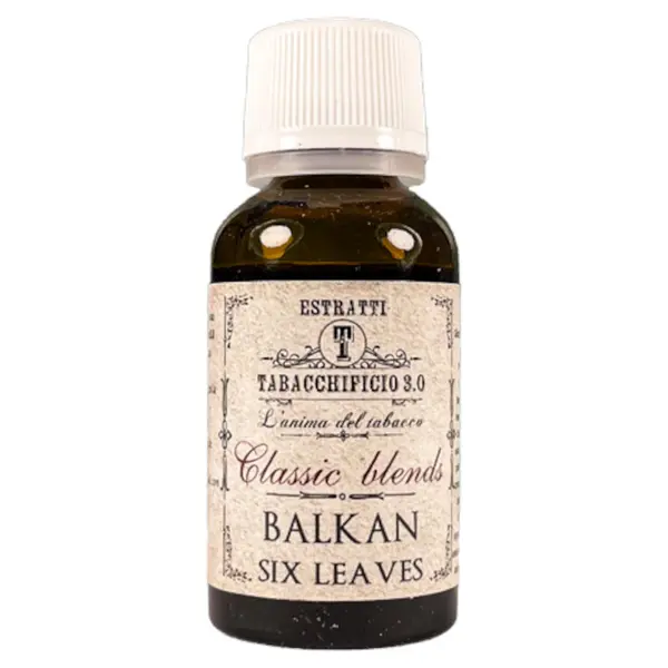 Balkan Six Leaves | Tabacchificio 3.0 | Blend Balkan Latakia et Orientaux | 20 ml