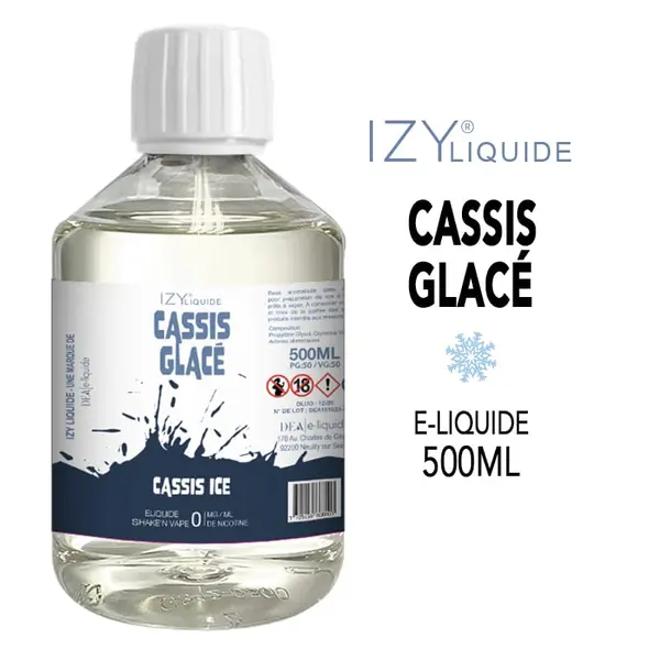 E-liquide Cassis glacé 500ml Izy Liquide