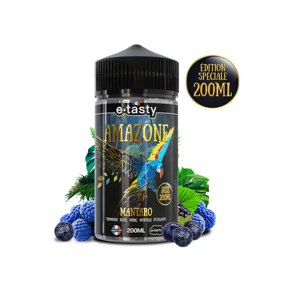 E-liquide Framboise Bleue, Mûres & Myrtilles – Mantaro 200ml – Amazone / E-Tasty