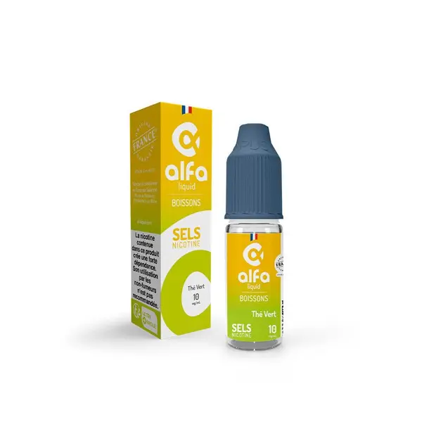 Thé Vert 10ml par 5 – Sels – Alfaliquid