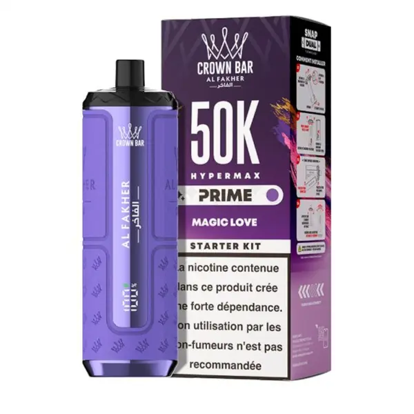 Crown Bar Hyper Max Prime 50K Magic Love | Al Fakher