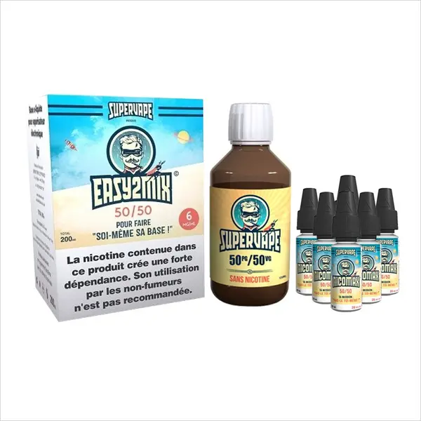 BASE EASY2MIX 200ML 50/50 6MG  – SUPERVAPE