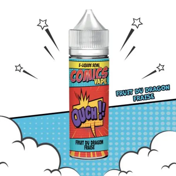 E-LIQUIDE 50ML Fruit du dragon & Fraise OUCH!! COMICS VAPE